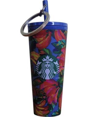 Starbucks Farm Rio Mini Cup Keychain Tropical Stash Holder Rare Collectible
